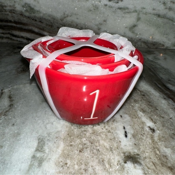 New Rae Dunn Disney Pixar Incredibles Red Nesting Measuring Cups, Set Of Four - Picture 2 of 4